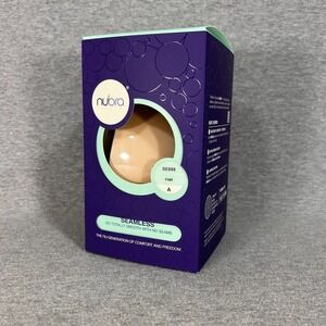 NuBra Seamless Adhesive Bra FAIR A Molded Pads Backless Strapless Formal Wedding